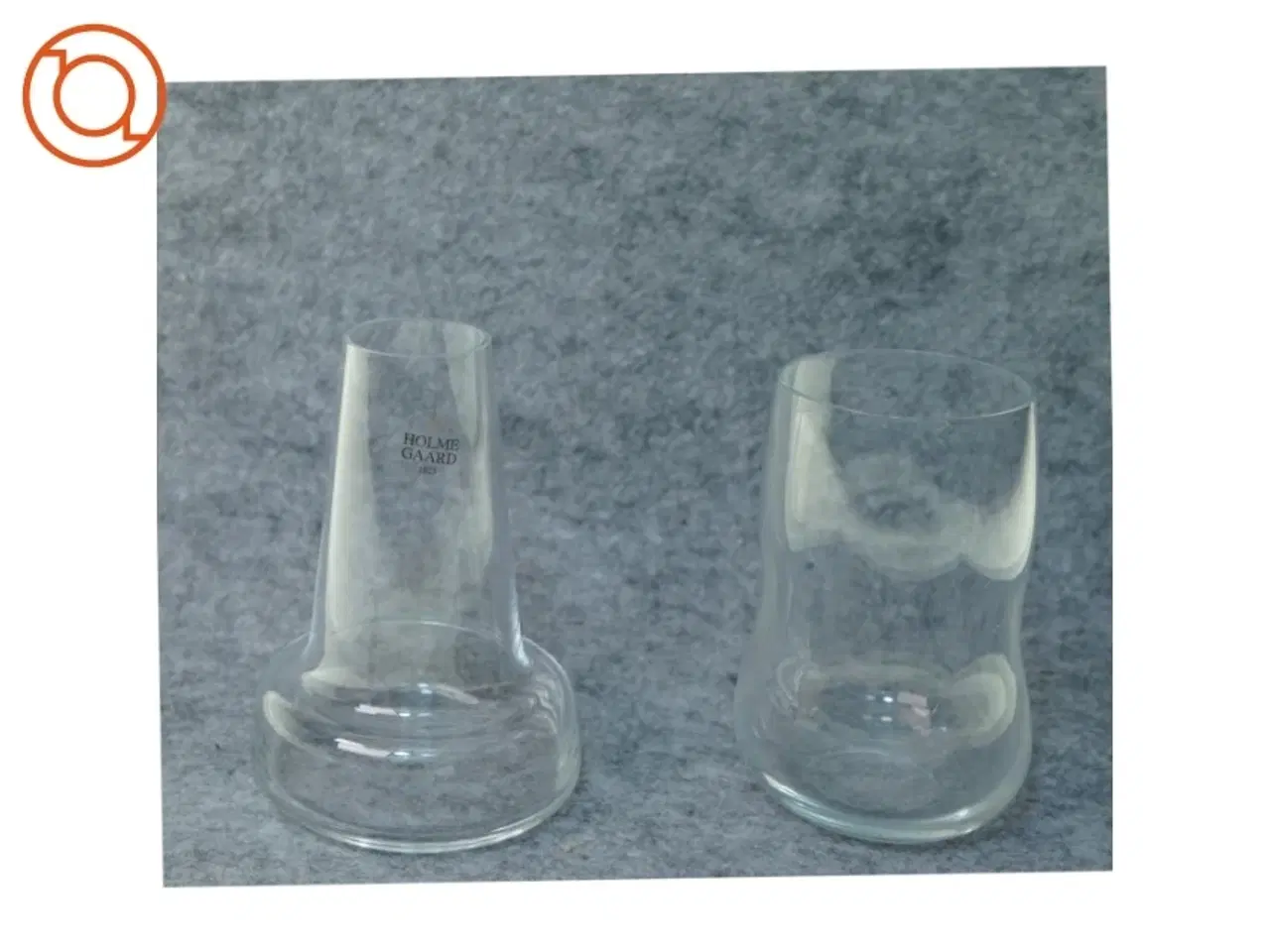 Billede 1 - Glas fra Holmegaard (str. 11 x 6 cm 12 x 8 cm)