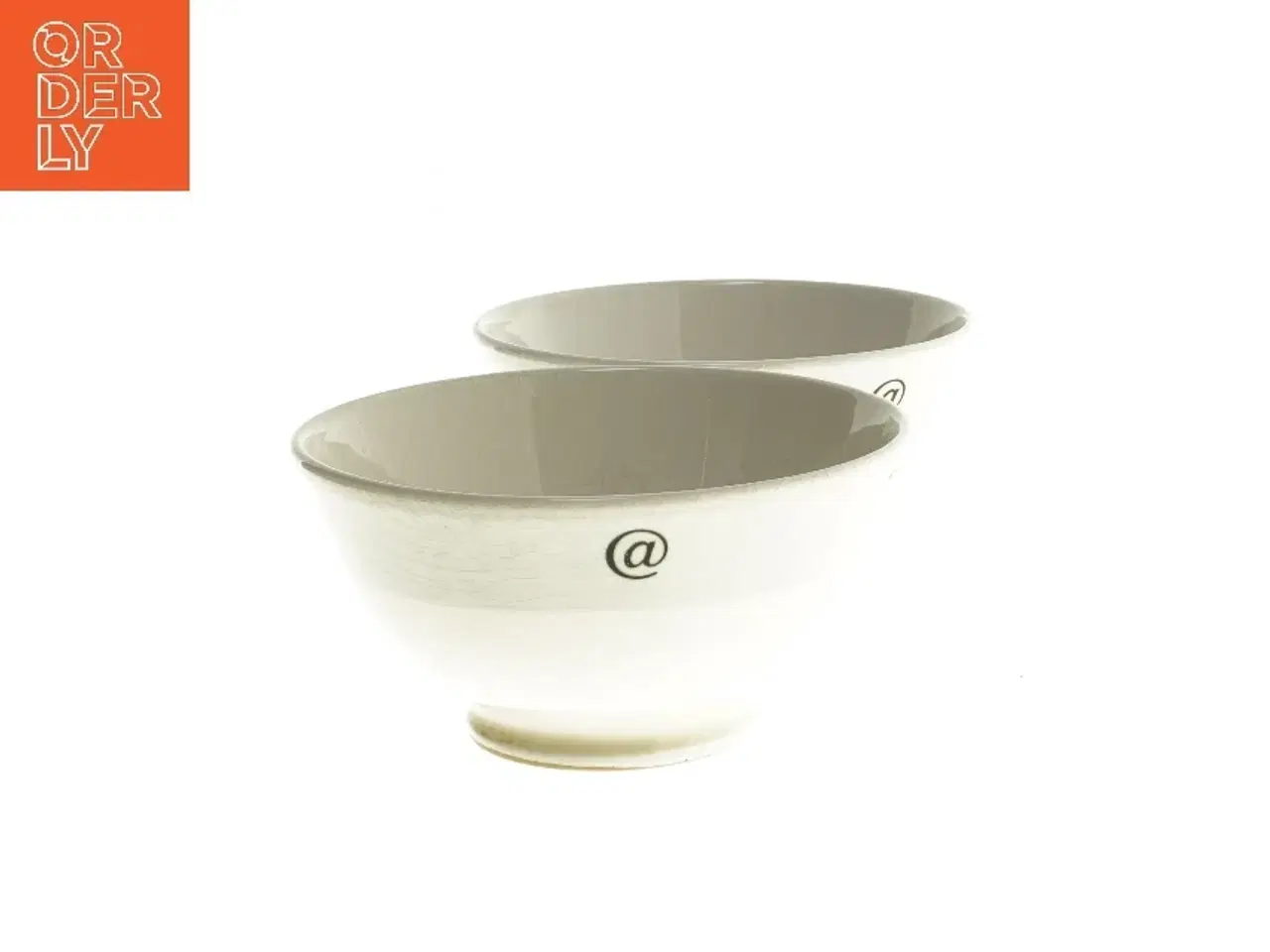 Billede 2 - Skålesæt med '@' symbol (str. Ø 14,5x8 cm)
