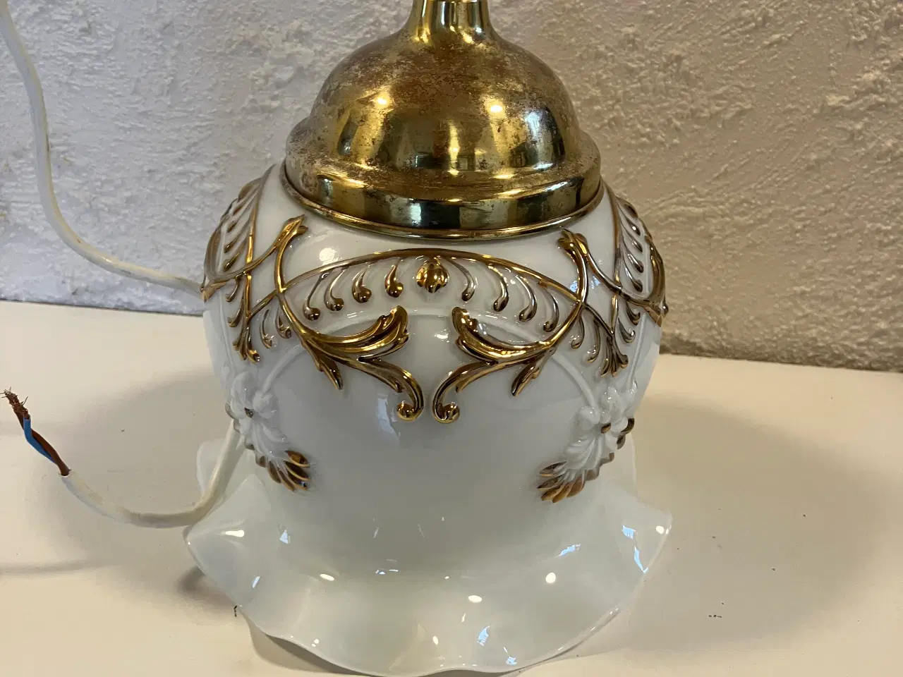 Billede 1 - Gammel glas pendel