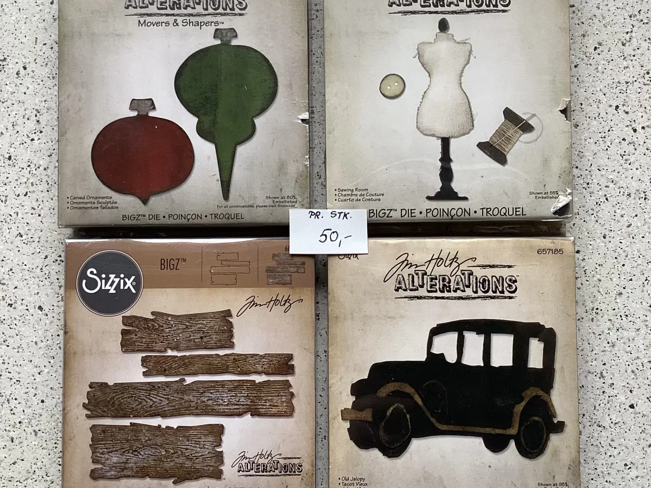 Billede 3 - Scrapbook dies, sæt, embossing, punch, mm. Fra