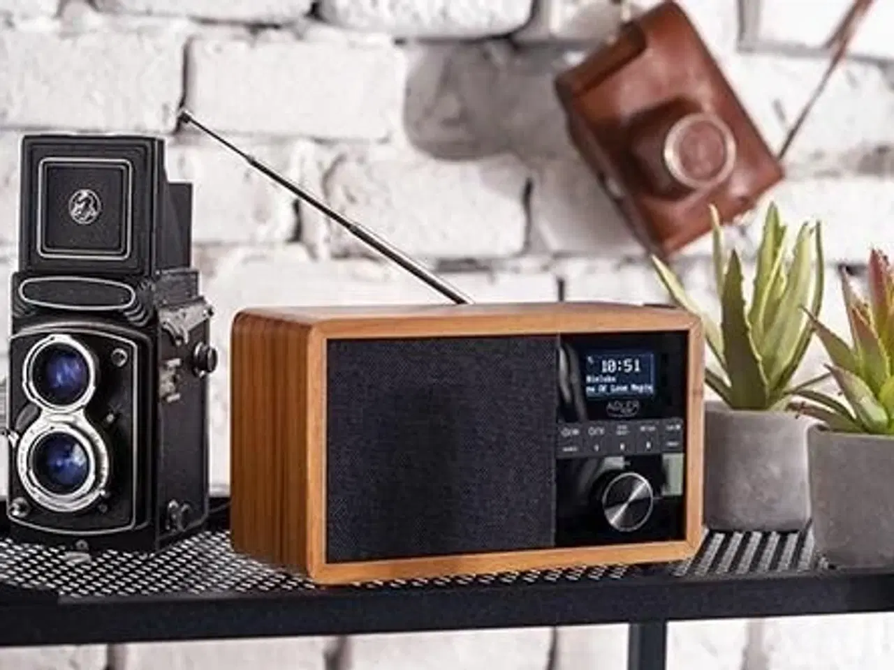 Billede 5 - Radio med vækkeur DAB+/FM – Adler AD 1184, træ/sort