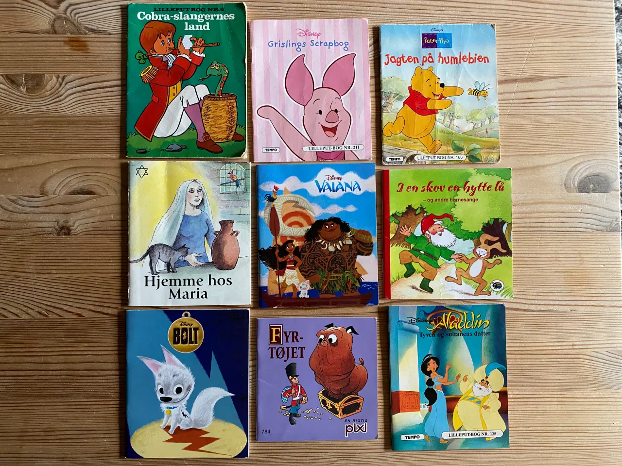Billede 1 -  6 x 9 børnebøger, Lilleput, Disney m.m.