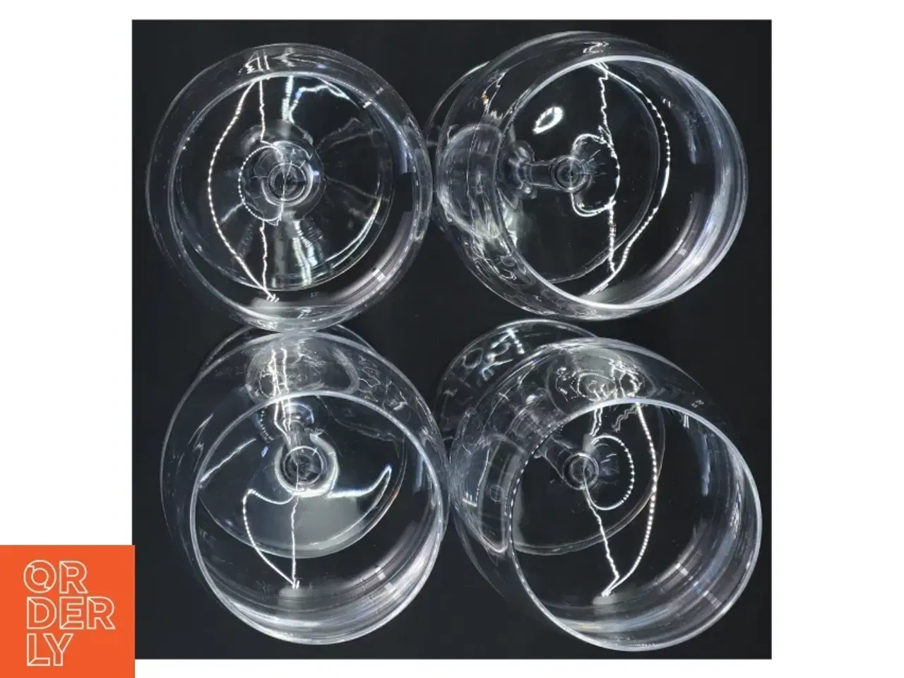 Billede 3 - Hvidvinsglas (4 stk) fra Lyngby glas (str. 21,5 x ø 6,5 cm)
