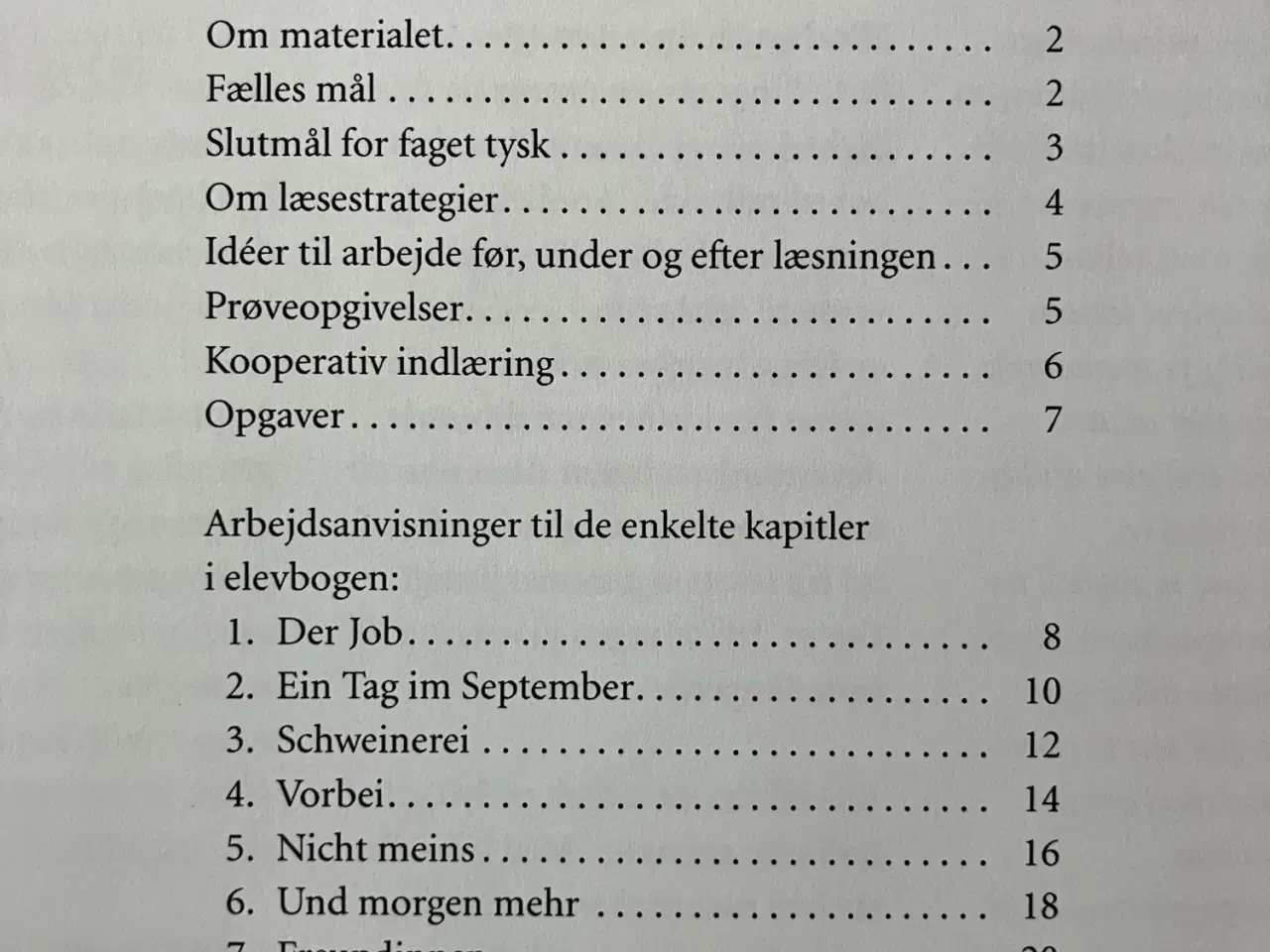 Billede 1 - Und morgen mehr - tyske noveller, lærervejledning.