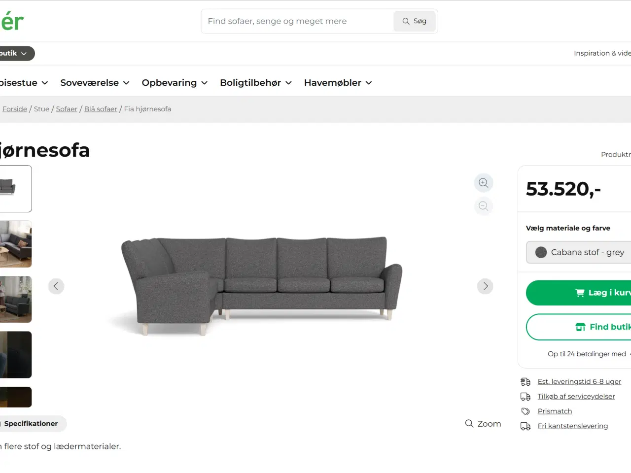 Billede 5 - BRUNSTAD Fia - Hjørnesofa og Stol