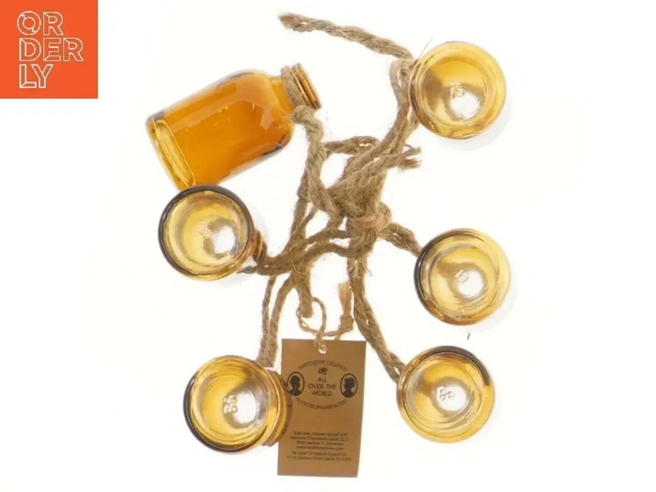 Billede 3 - Sæt med 6 små glasflasker fra Søstrene Grene (str. 6 cm)