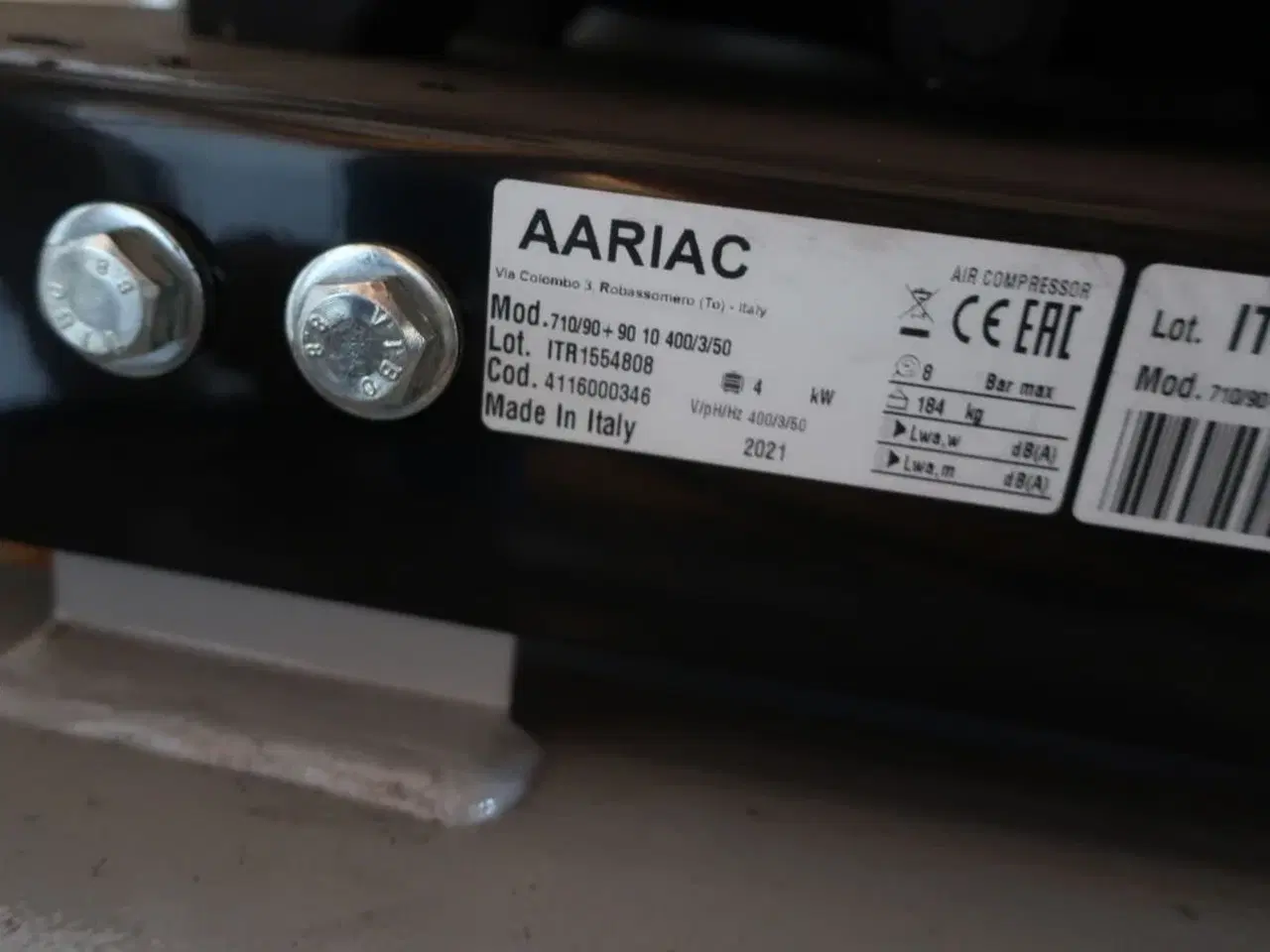 Billede 5 - Kompressor AARIAC 710/90+90