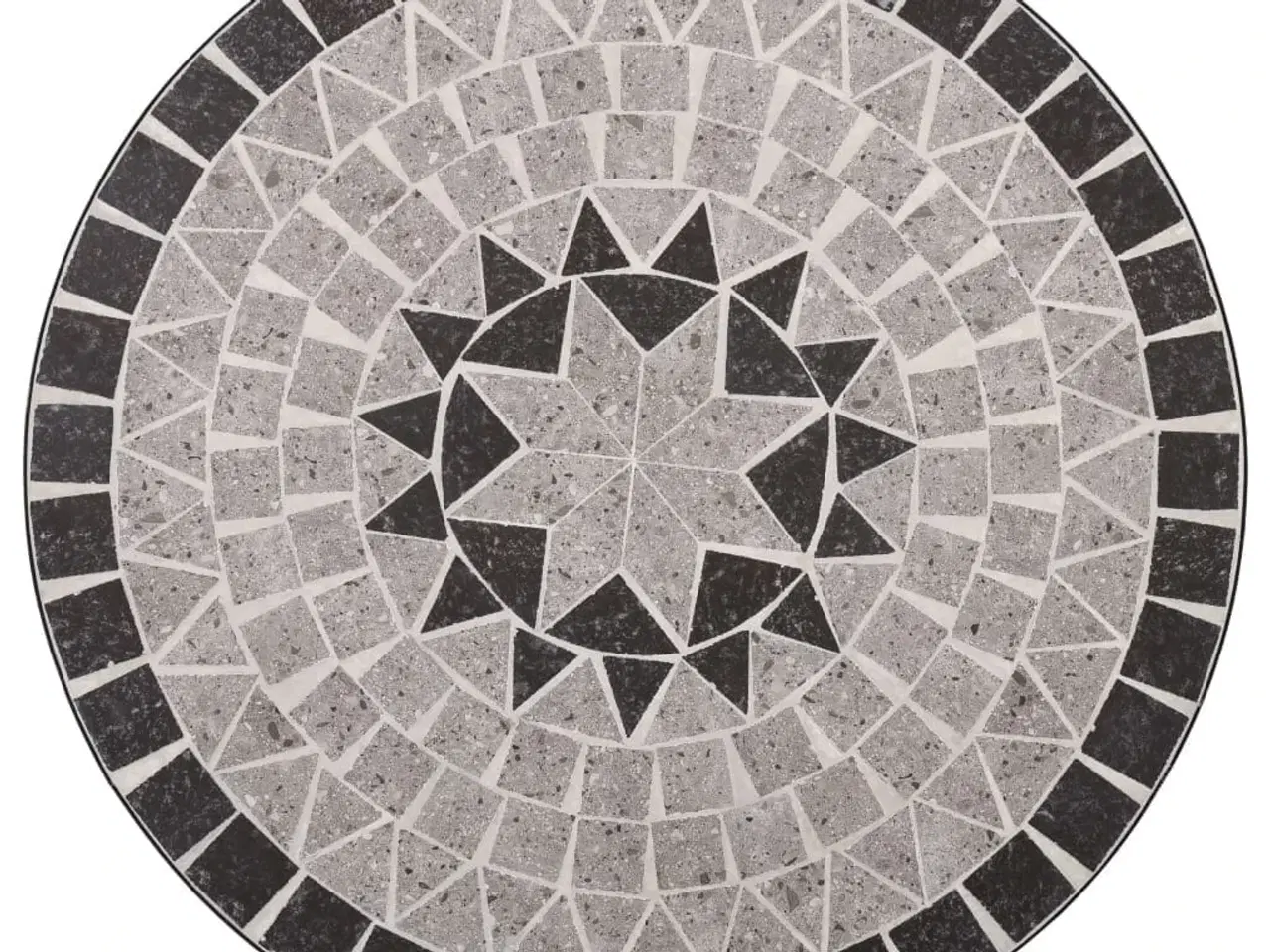 Billede 4 - Bistrobord med mosaikdesign 61 cm keramisk grå