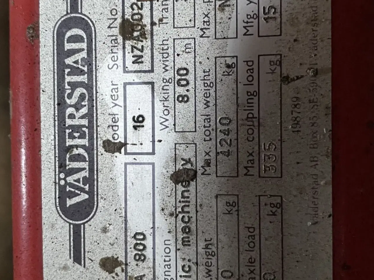 Billede 7 - Väderstad NZ Aggrressive NZA 800