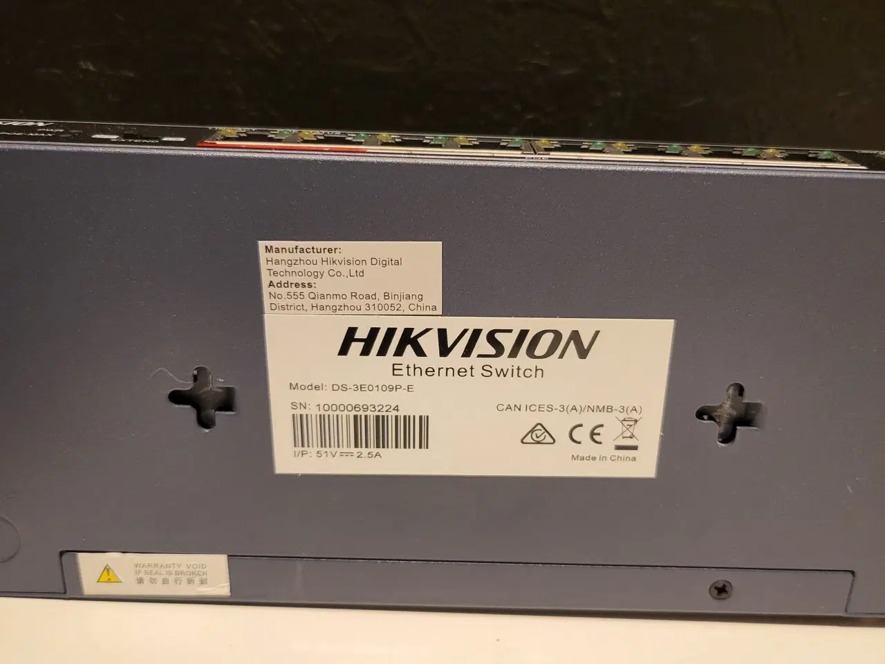 Billede 2 - Hikvision Ethernet Switch 8 ports POE