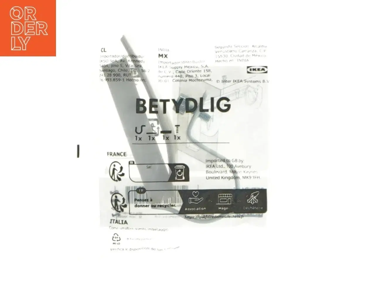 Billede 1 - IKEA Betyldig gardin beslag fra IKEA