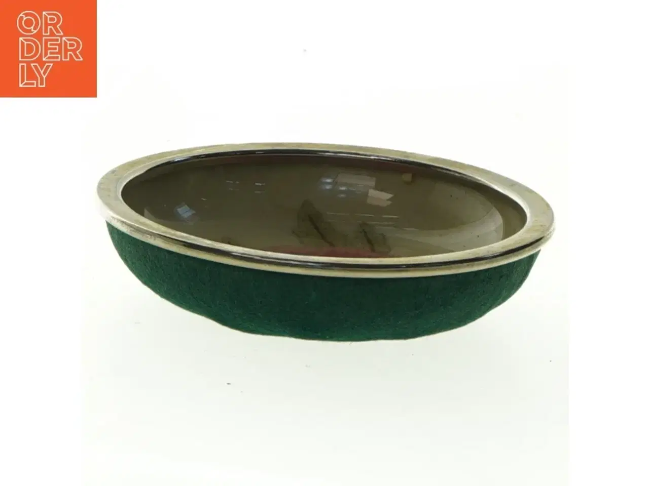 Billede 3 - Dekorativ skål med broderet blomstermotiv Lyserøde franske anemoner (str. Diameter 12,5 cm)