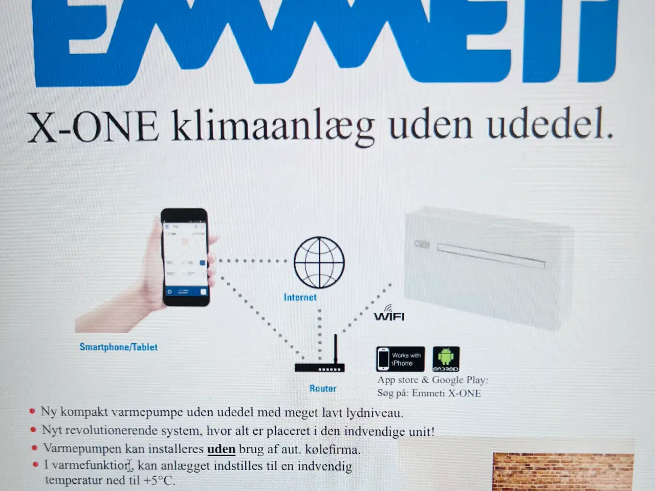 Billede 5 - Helt nyt Klimaanlæg - varmepumpe uden grim udedel