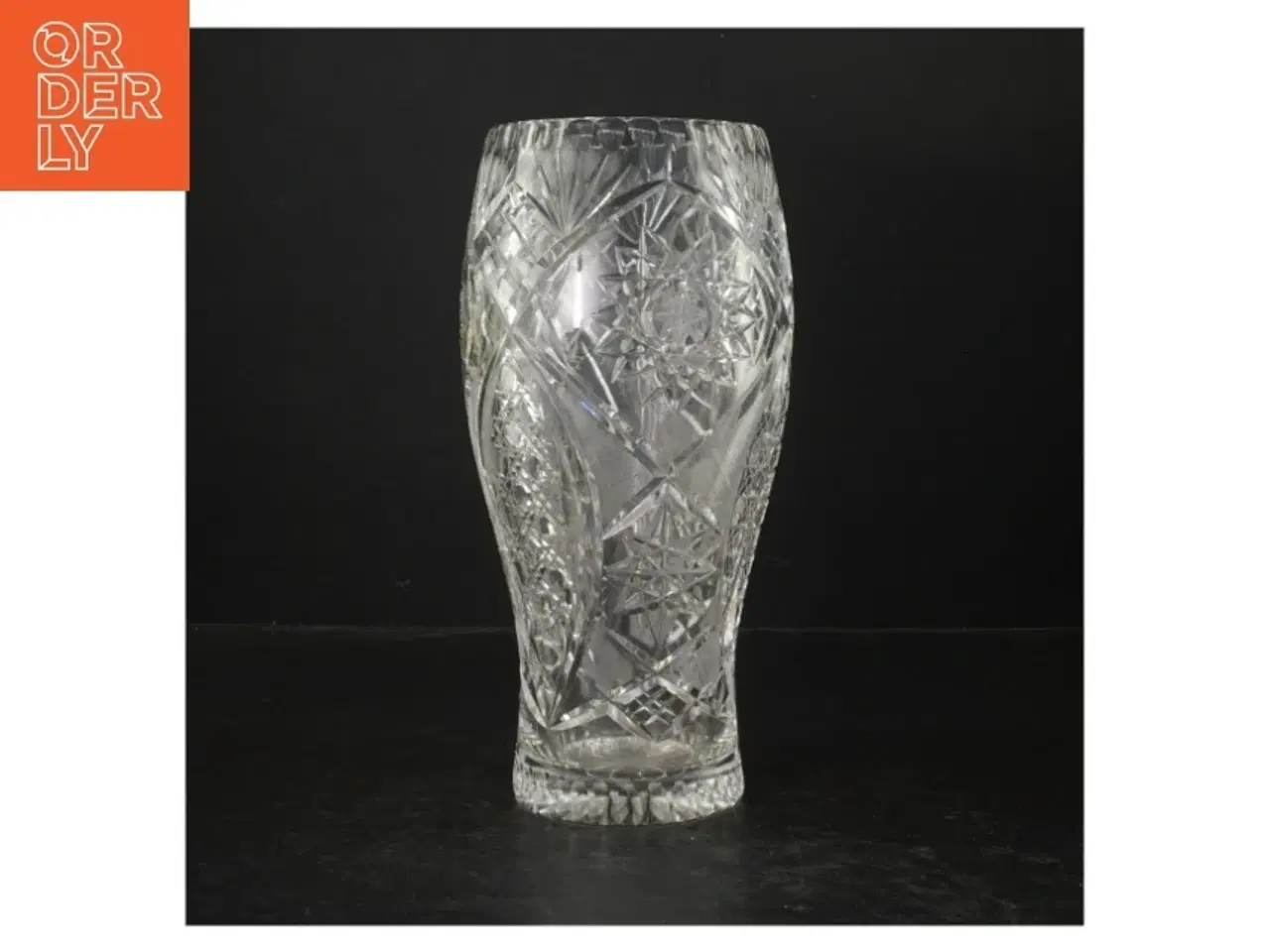Billede 1 - Krystalvase (str. Ø. 10 cm. 26 cm)