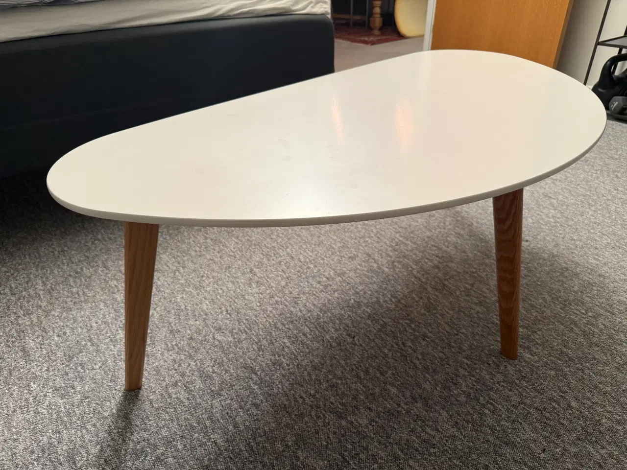 Billede 1 - Sofabord hvid/natur eg