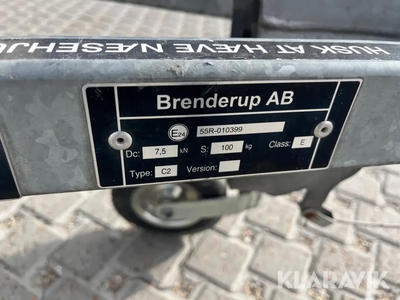 Billede 10 - Trailere Brenderup 750kg med bremser - 2 styk