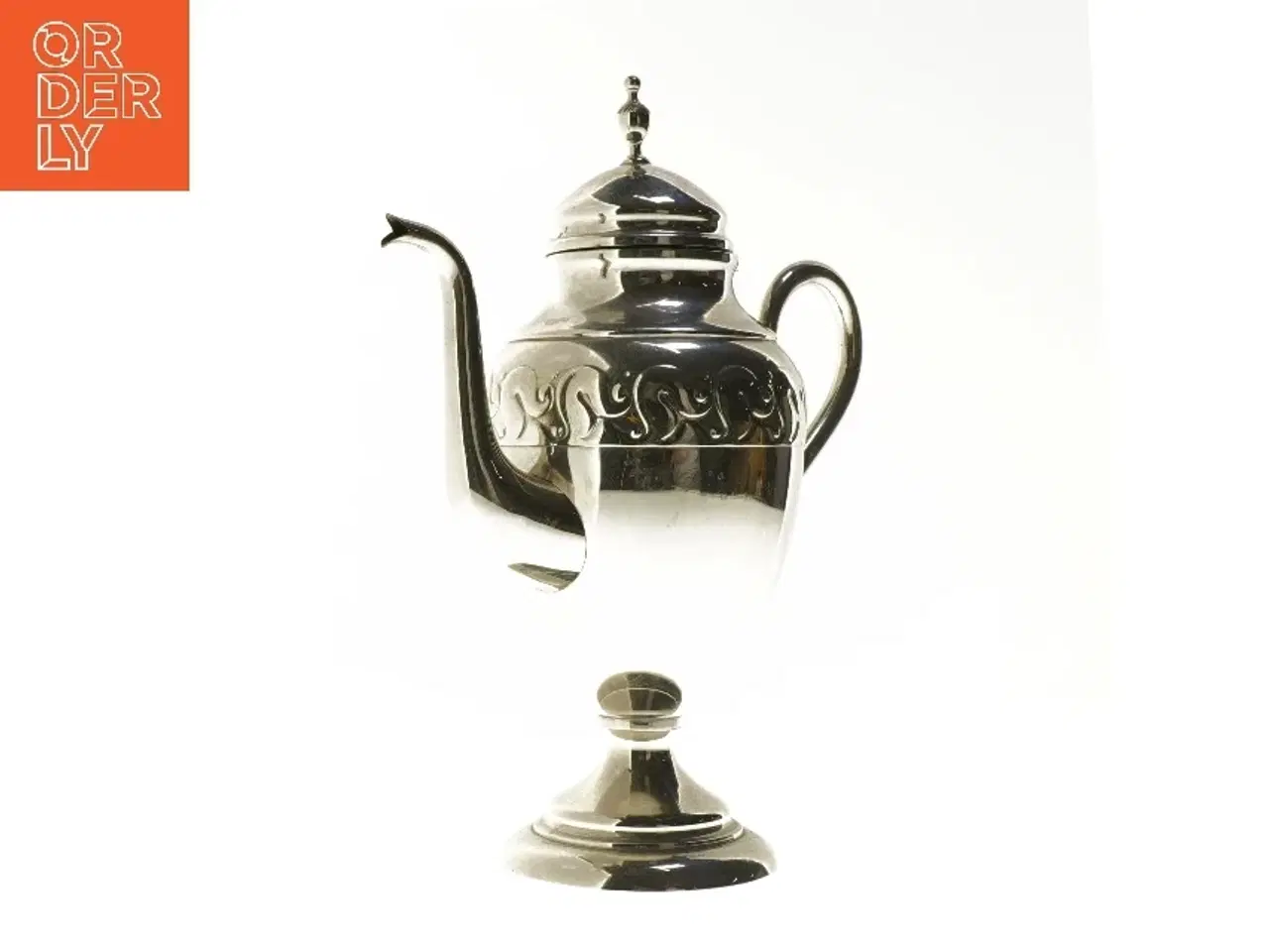 Billede 1 - Sølvkande med mønster (str. 27,5 cm)