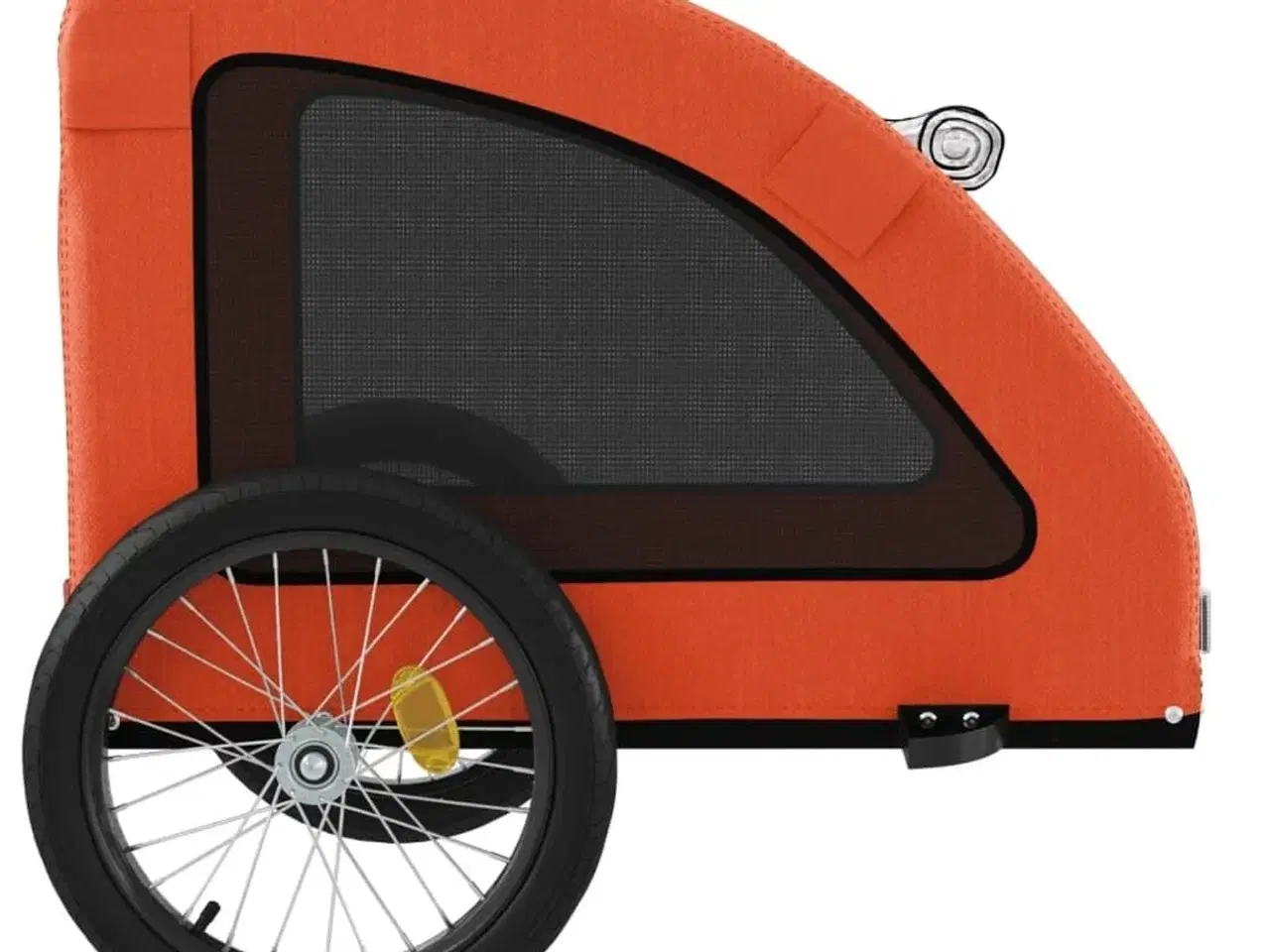 Billede 7 - Cykeltrailer til kæledyr oxfordstof og jern orange