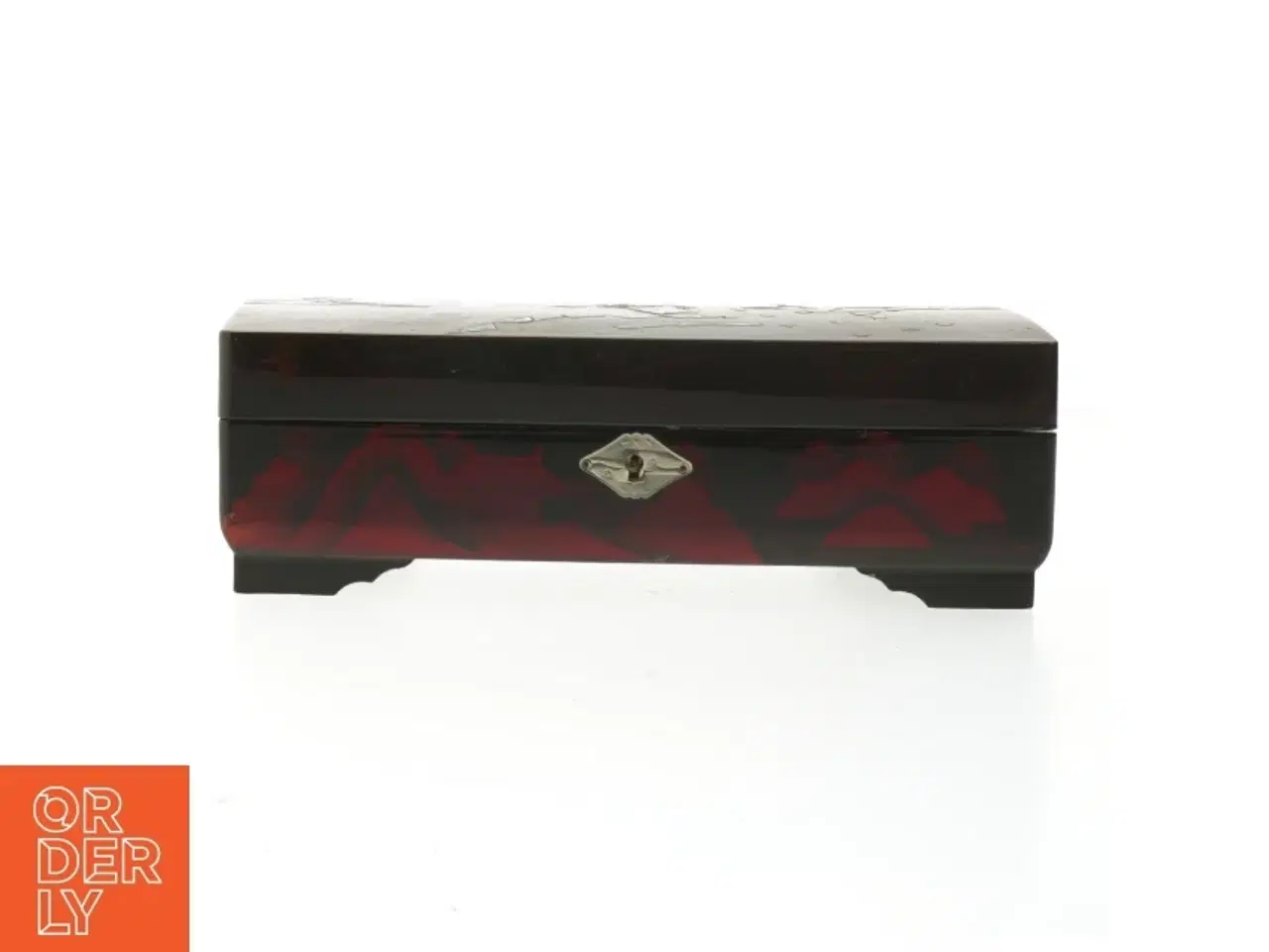 Billede 1 - Dekorativ smykkeæske (str. 26x8,5 cm)