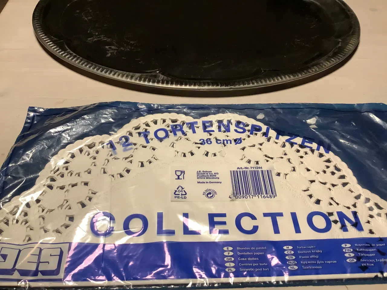 Billede 2 - Serveringsfad med servietter 