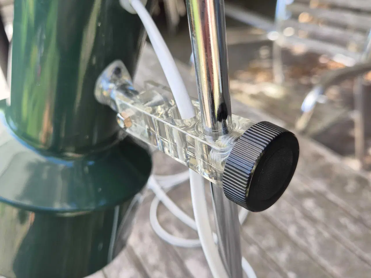 Billede 6 - Flaskegrøn bordlampe 