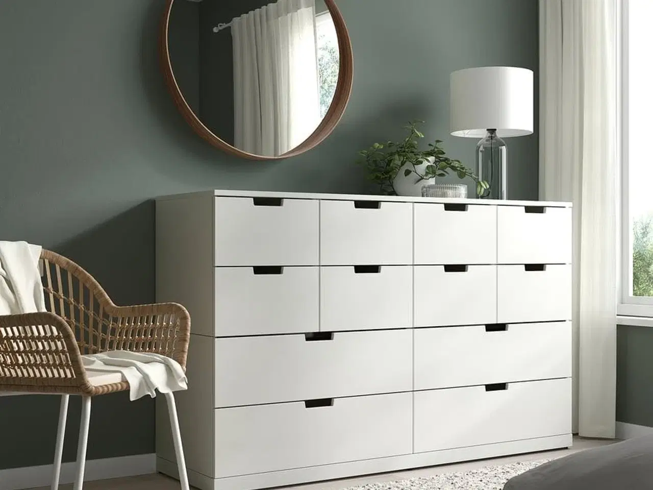 Billede 7 - IKEA STOCKHOLM Rundt vægspejl træramme