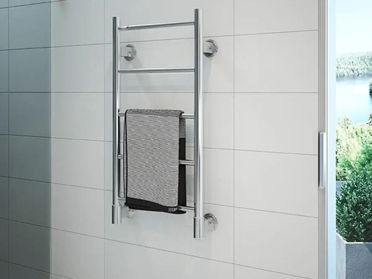 Billede 3 - Krom Elektrisk håndklædetørre STRØMBERG