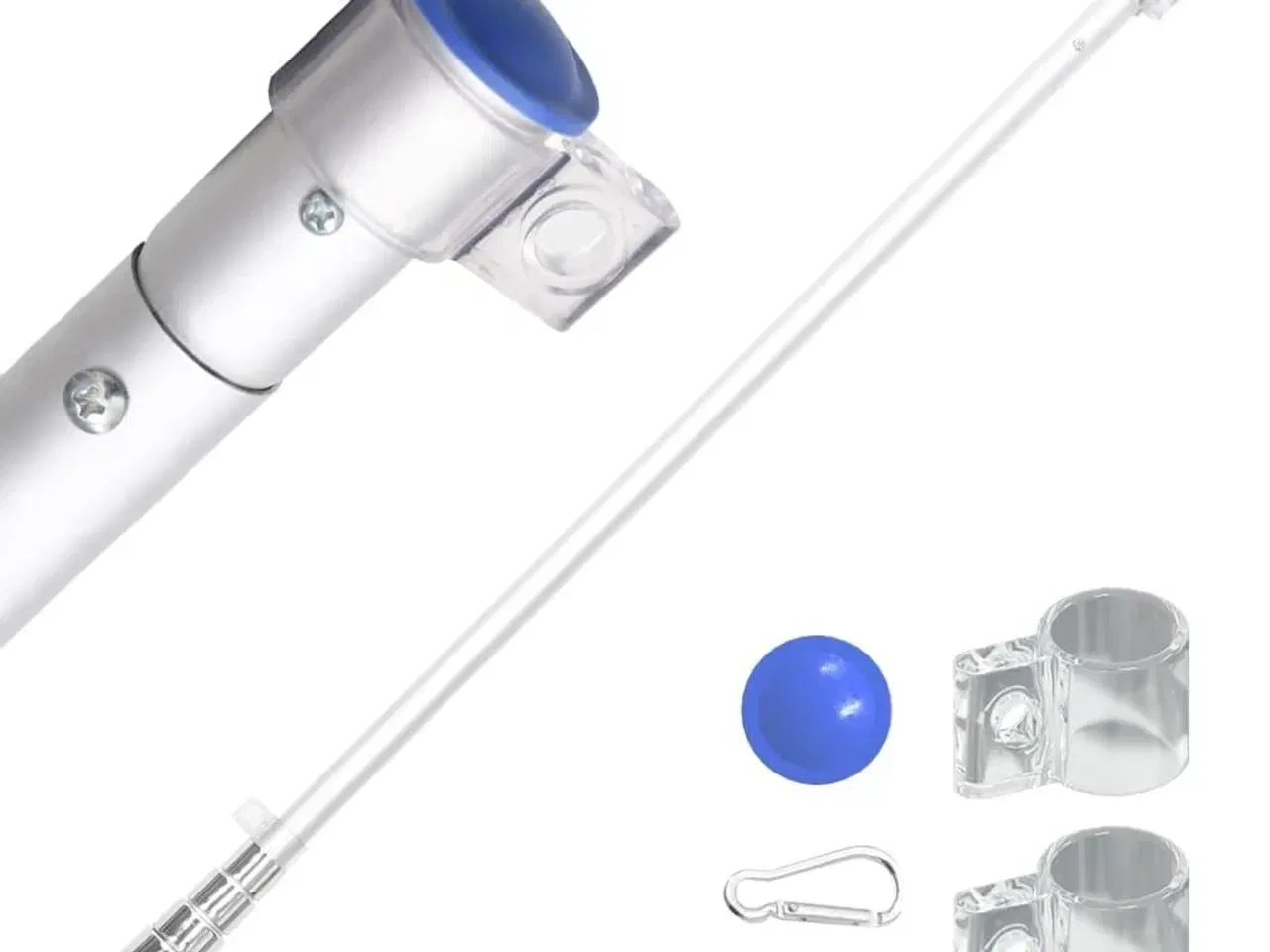 Billede 3 - Danmark flag og flagstang 5,55 m aluminium