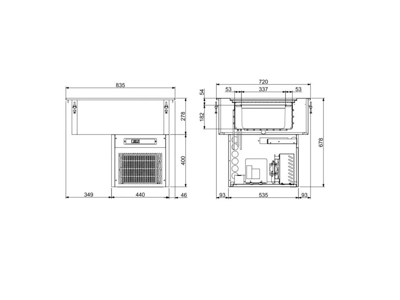 Billede 2 - Combisteel – Indbygget ısbeholder -15/-18 °C