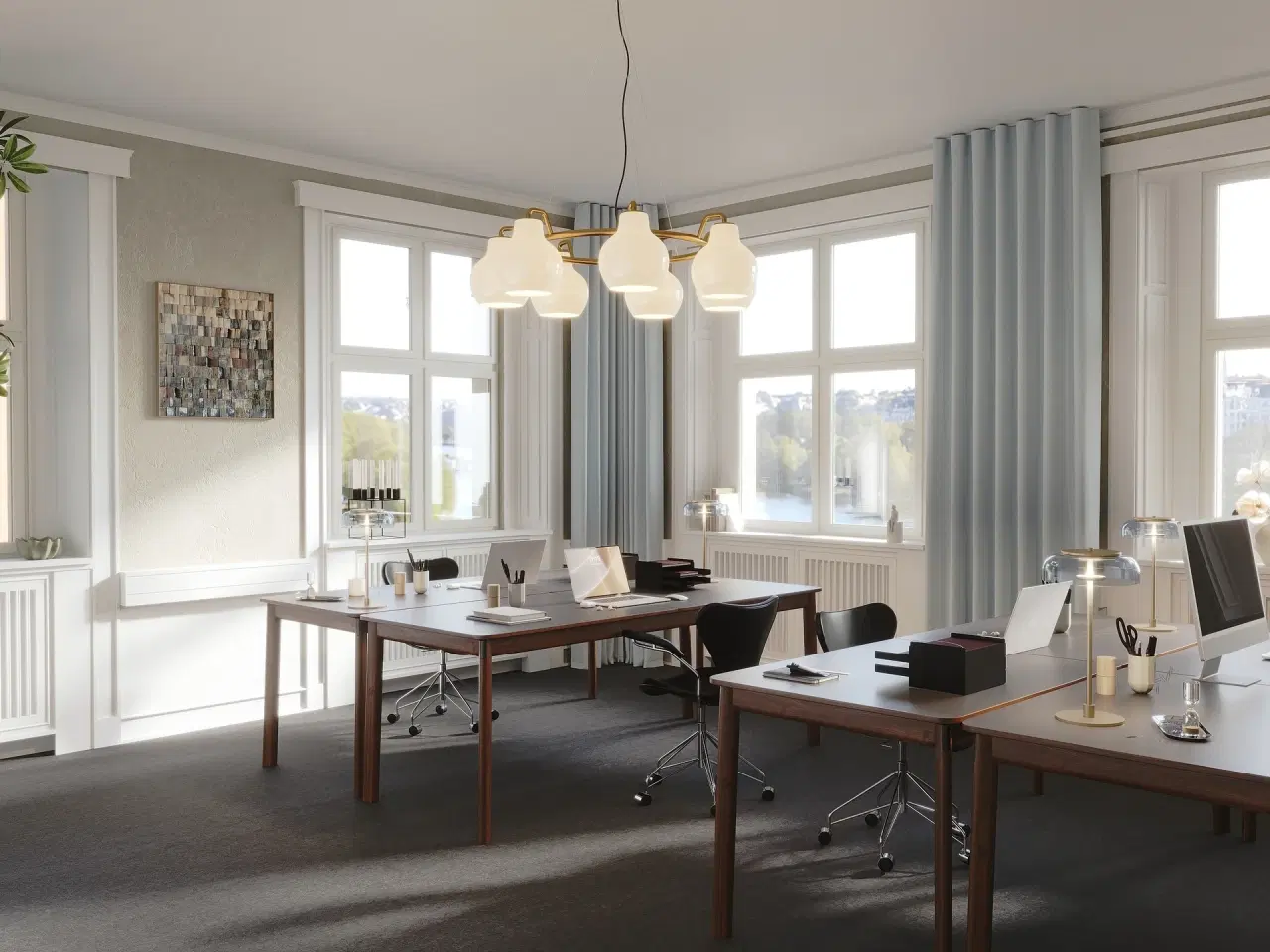 Billede 3 - Herskabeligt kontor med panorama udsigt