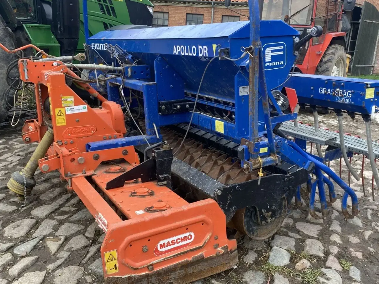 Billede 3 - Maschio 3 meter rotorharve med Fiona såmaskine. Velholdt.