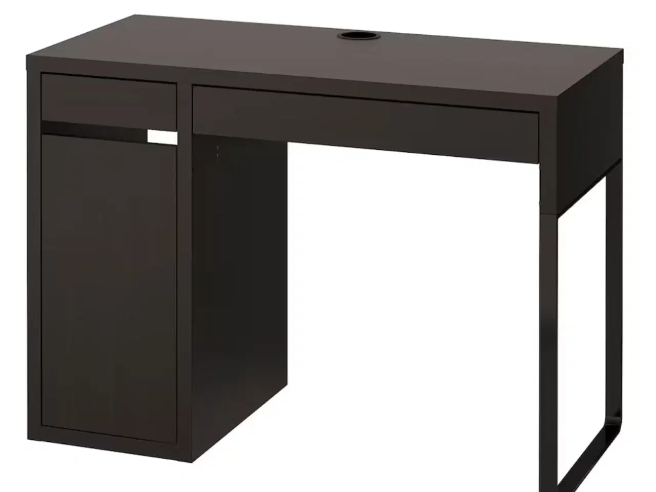 Billede 2 - IKEA Skrivebord, sortbrun 105x50 cm