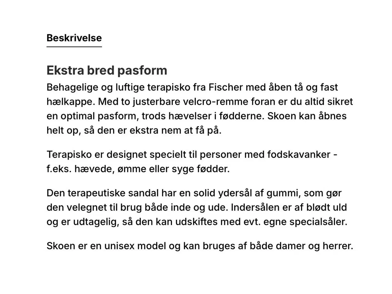 Billede 5 - Fisher unisex terapisko