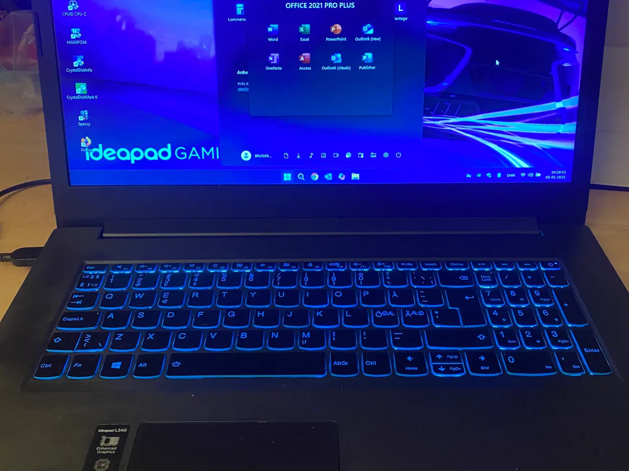 Billede 1 - Lenovo Ideapad L340-17IRH-Gaming Laptop Type 81LL