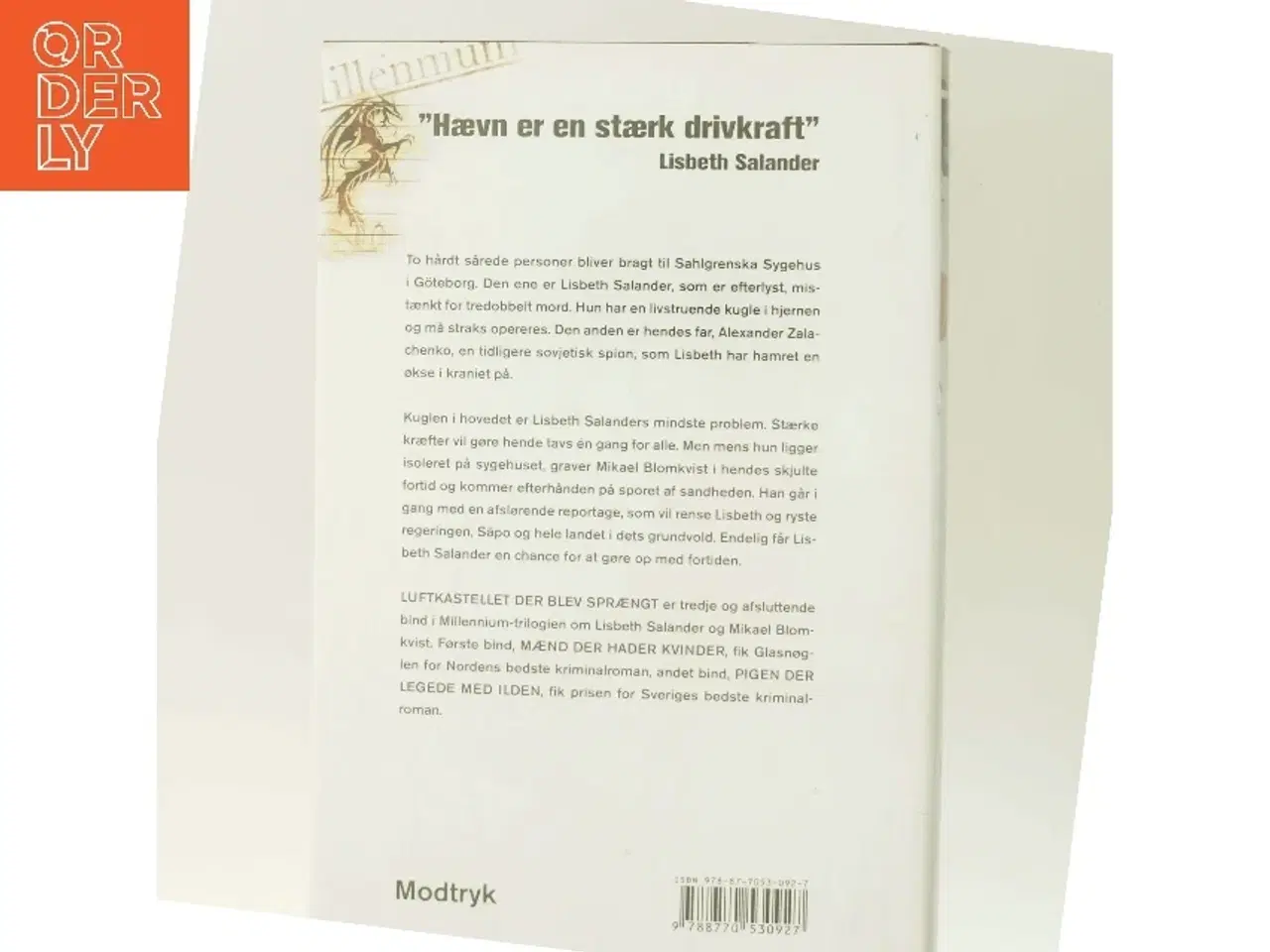 Billede 3 - Luftkastelletderblevsprngt Stir up a Hornets' Nest of Girl. Shi Dige Larsen. the Danish Original. Hardcover](chinese Edition) af Stieg Larsson (Bo
