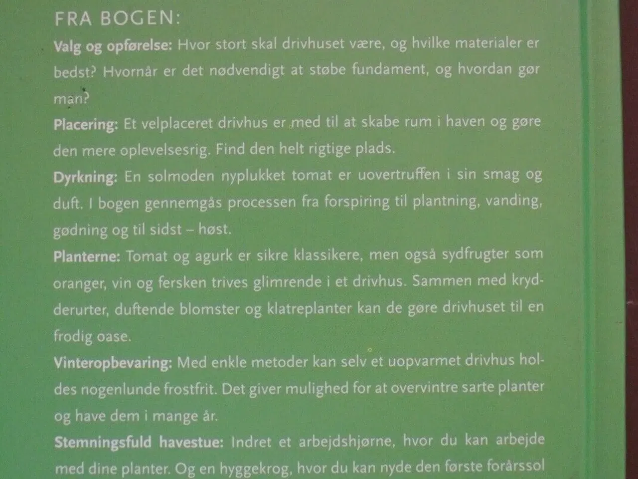 Billede 3 - politikens bog om drivhuset, af helge petersen, em