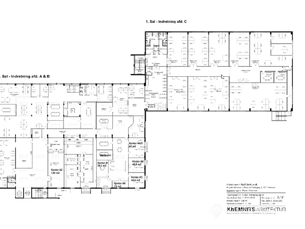Billede 17 - Kontor i delvis åbent landskab. Fantastisk placering i bygningen.