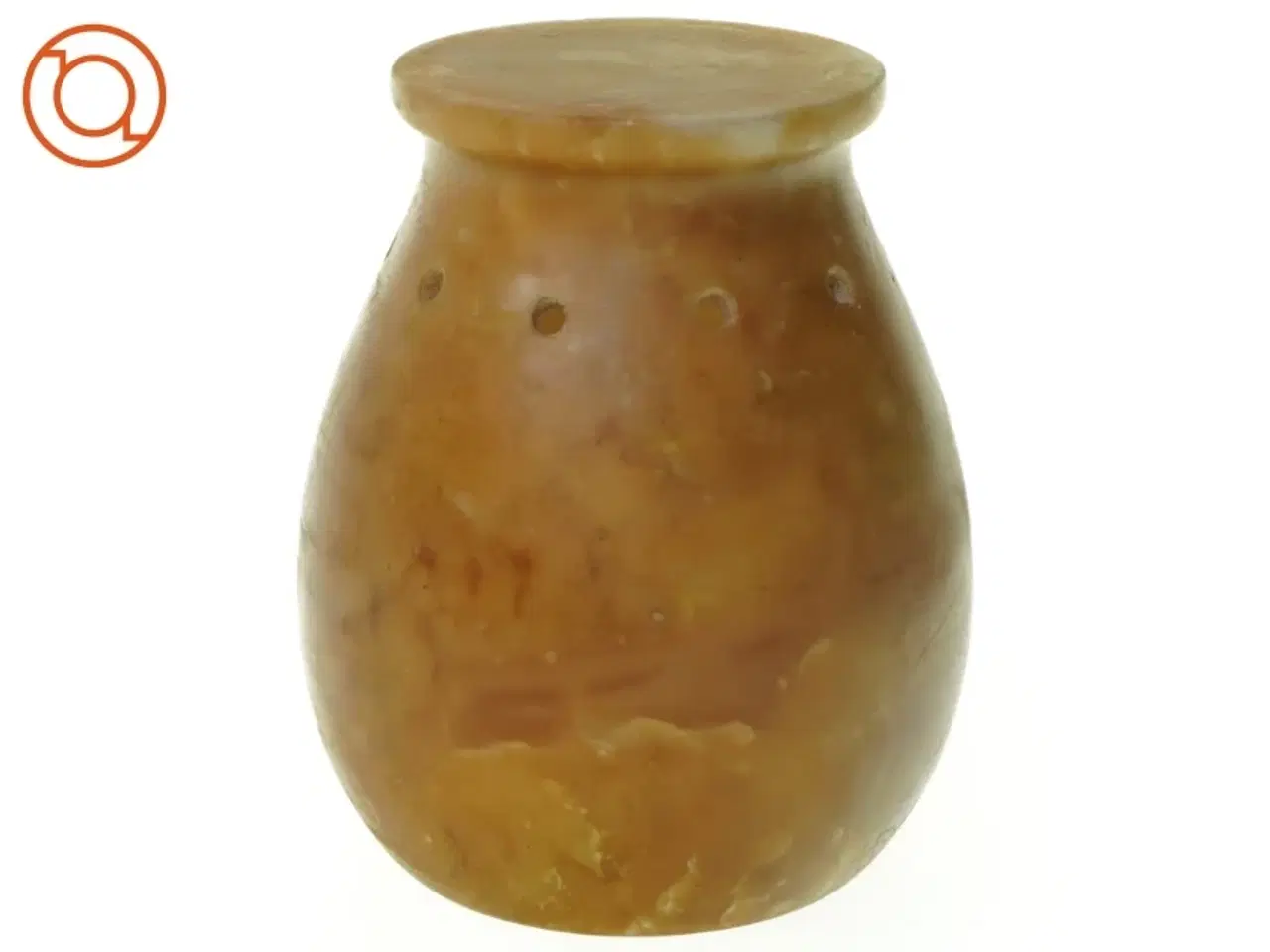 Billede 4 - Alabast Potpourri Krukke / Lysholder (str. 13 x 10 cm)