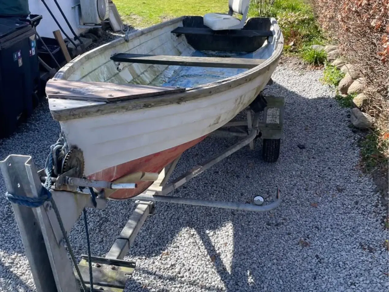 Billede 2 - Brenderup 450kg bådtrailer + 4 m gladfiberjolle