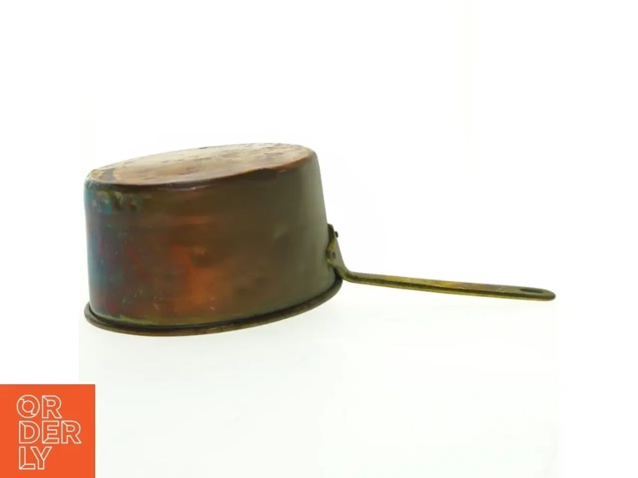 Billede 2 - Antik Skultuna 1607 kobber kasserolle (str. Diameter 20 cm h 11 cm)