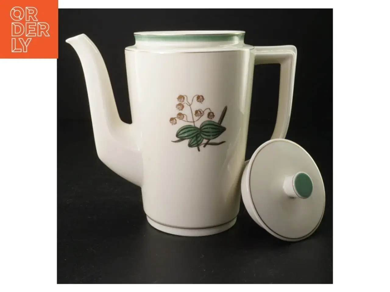 Billede 2 - Kaffekande med blomstermotiv fra Royal Copenhagen (str. 20 cm. 12 cm diameter)