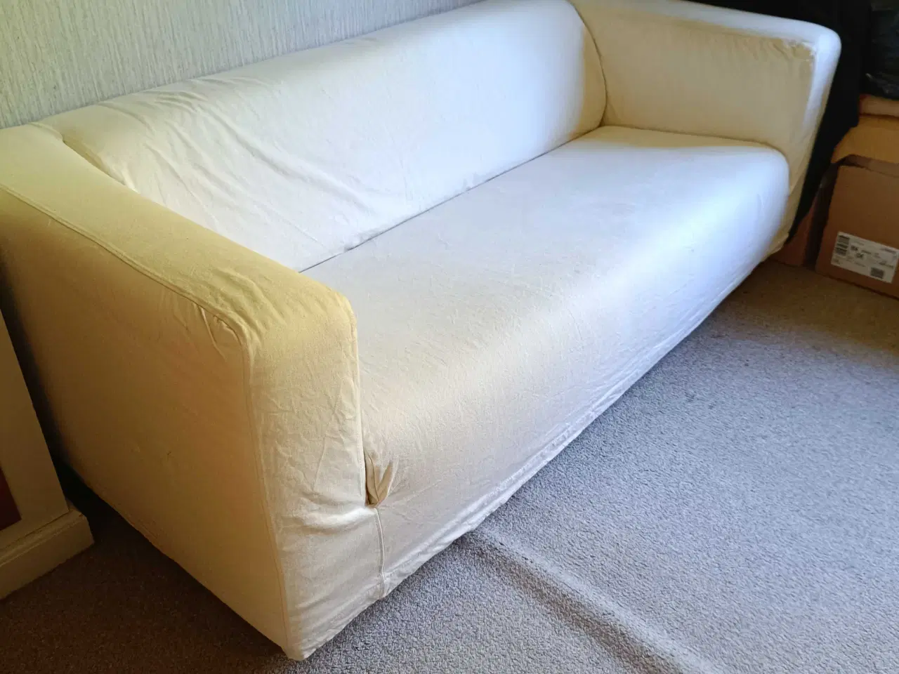Billede 3 - Hvid stof sofa
