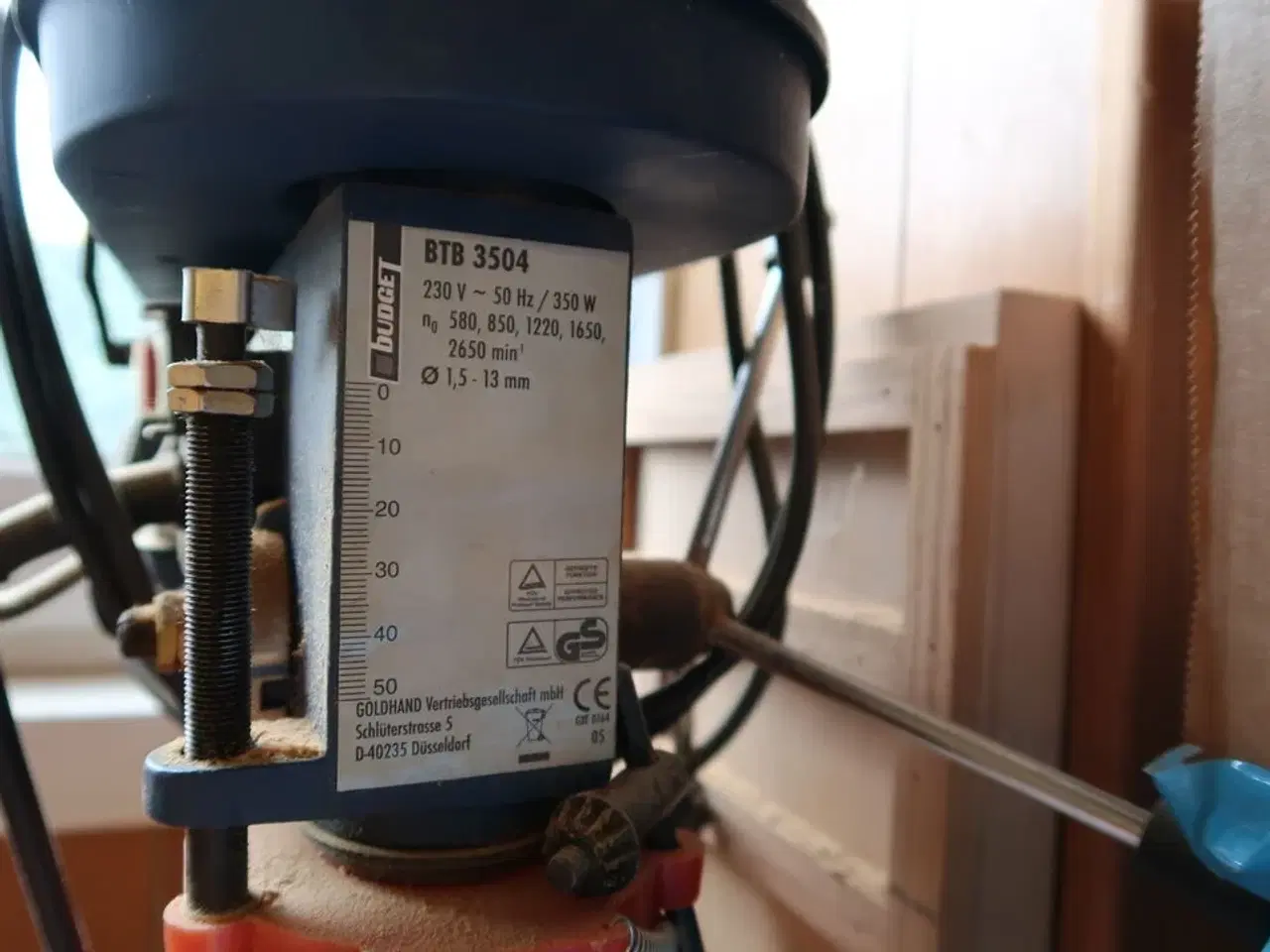 Billede 4 - Søjleboremaskine BTB Budget BTB 3504
