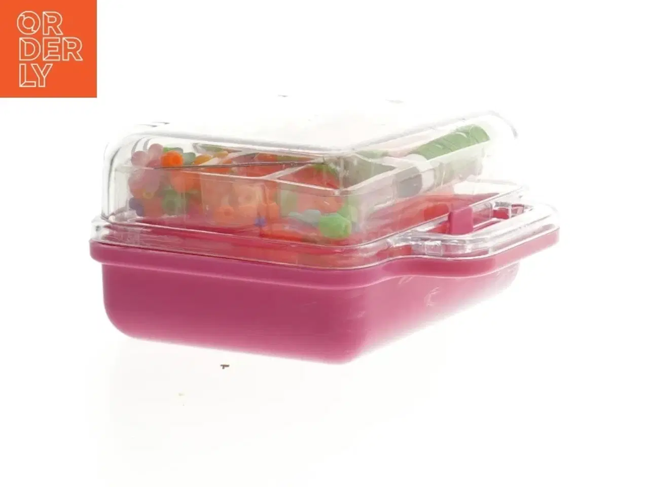 Billede 2 - Perlesæt armbånd i Plastikæske (str. 12x9 cm)