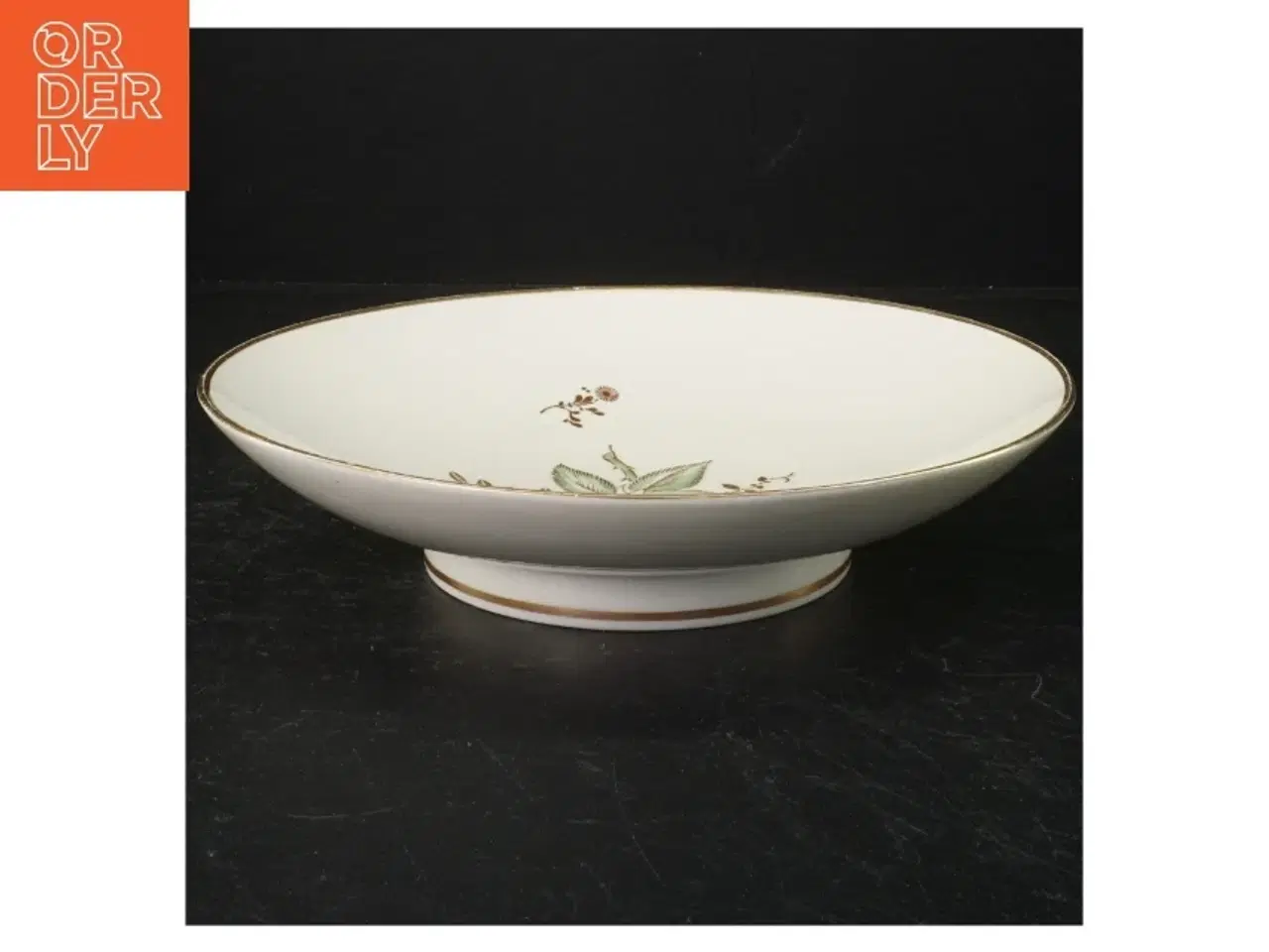 Billede 2 - Porcelænsskål med blomstermotiv fra B&G (str. 24 cm)