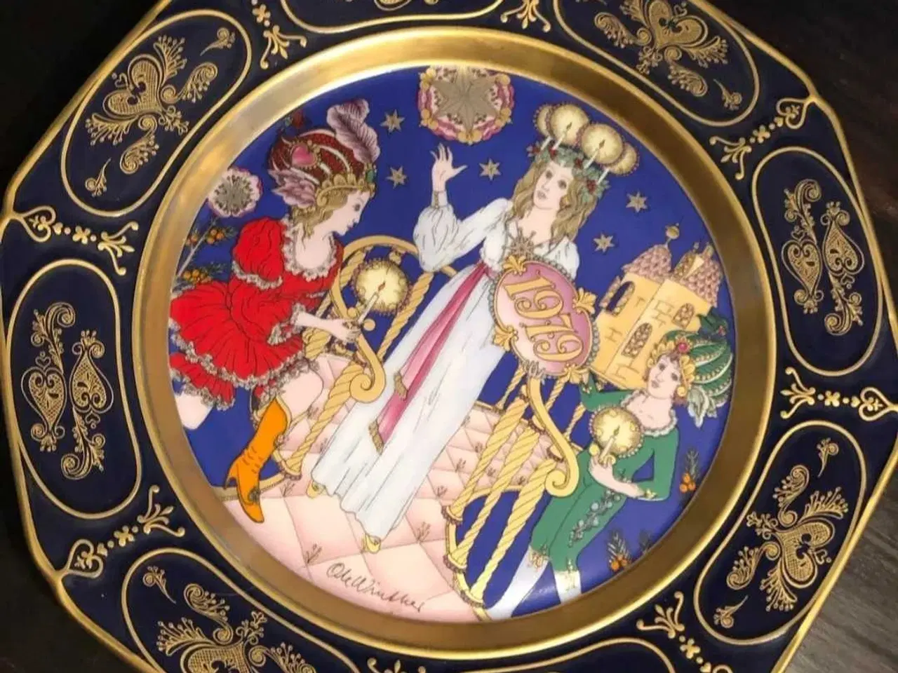 Billede 2 - Ole Winther håndmalet platter