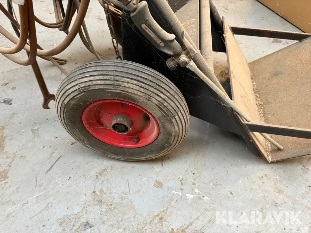 Billede 11 - Vogn til skærebrænder med slanger til