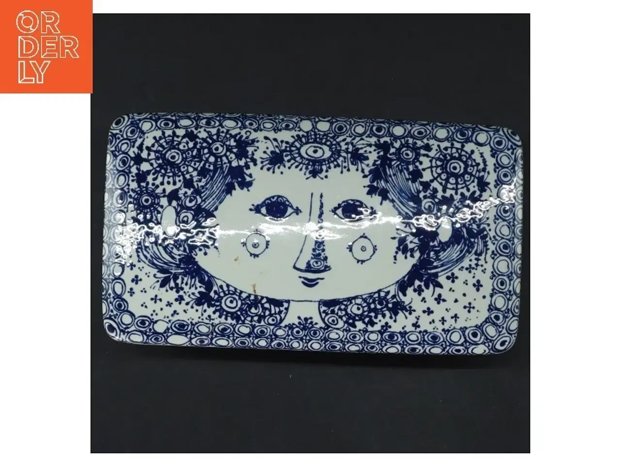 Billede 3 - Porcelæn opbevaringsboks med låg fra Nymølle (str. 15x8x5 cm)