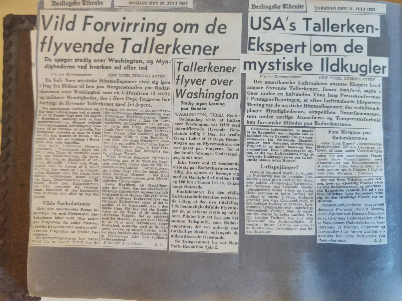 Billede 5 - Scrapbog fra 1947-1953 om bl.a. UFO'er