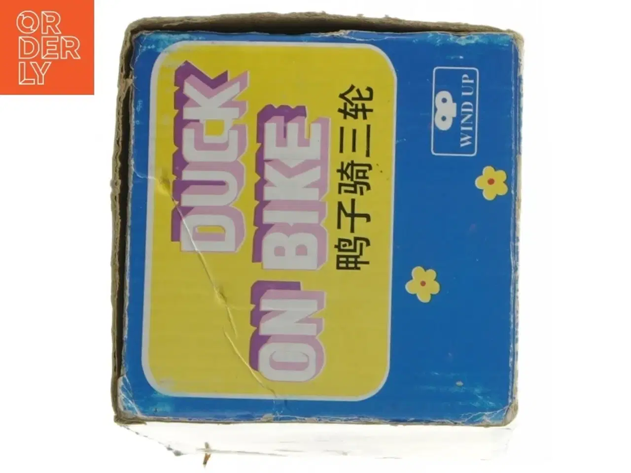 Billede 6 - 1920&#39;er Blik legetøj, and på cykel (str. 20 cm)